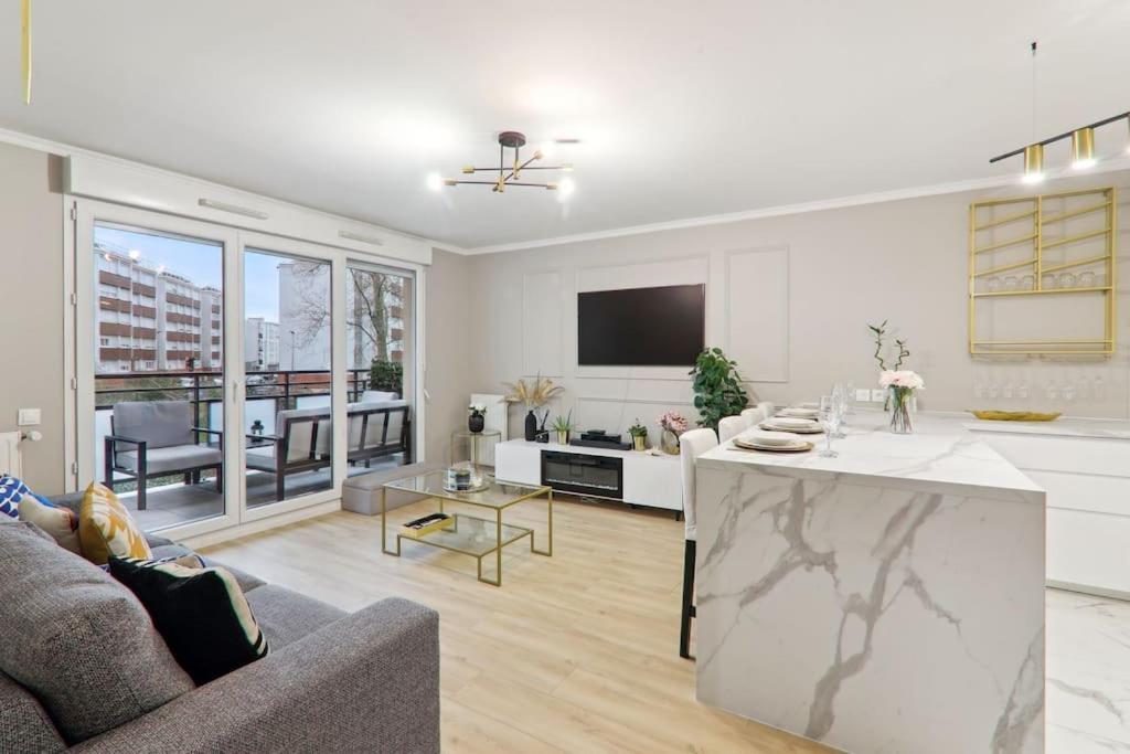 Appartement Design Pres Defense Bezons Exteriör bild